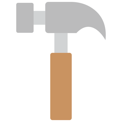 Hammer Generic color fill icon