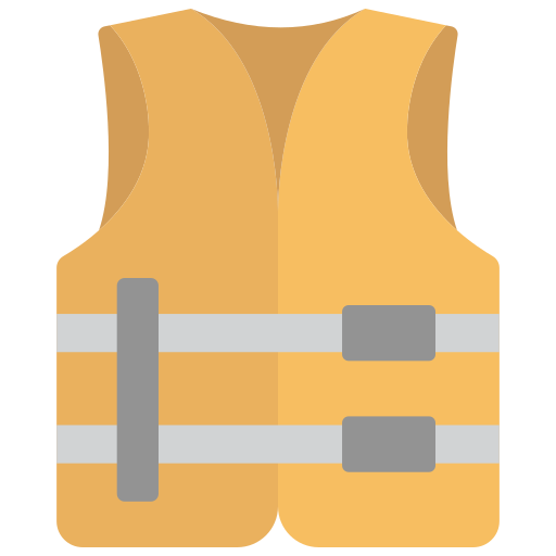 Safety jacket Generic color fill icon