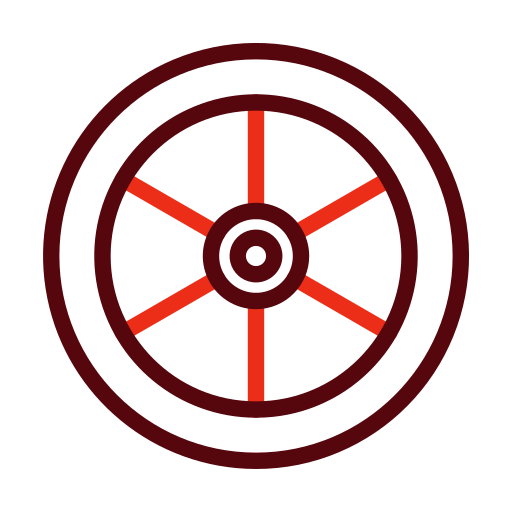 Wheel Generic color outline icon