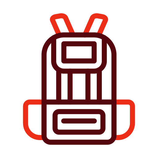mochila Generic color outline icono