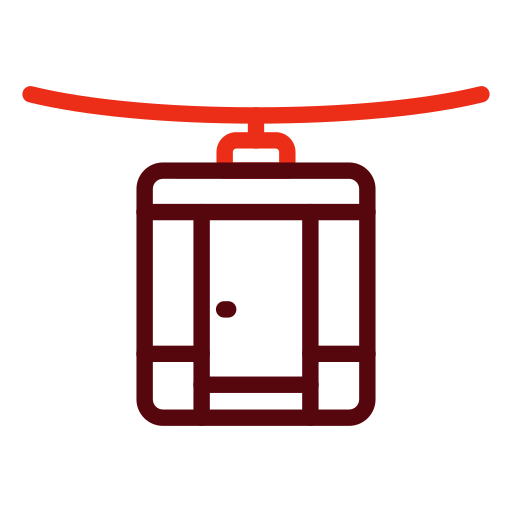 Cableway Generic color outline icon