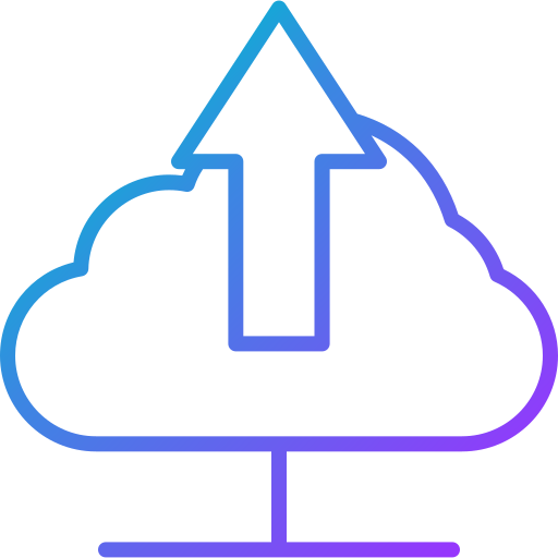 Cloud upload Generic gradient outline icon