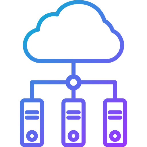 Cloud server Generic gradient outline icon