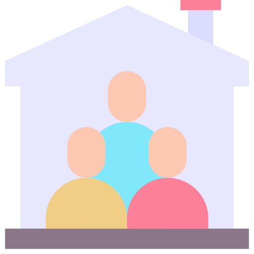 Shared housing Generic color fill icon