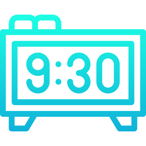Alarm clock Generic gradient outline icon