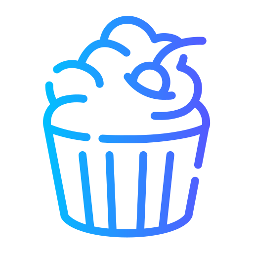 muffin Generic gradient outline icon