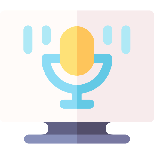 podcast Basic Rounded Flat icono