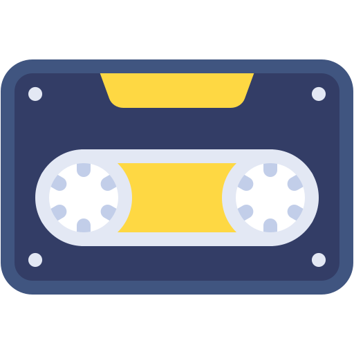 Cassette Generic color fill icon