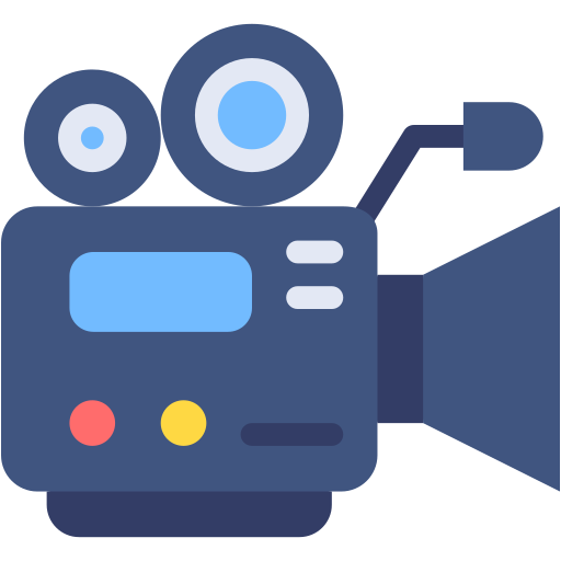 ビデオカメラ Generic color fill icon