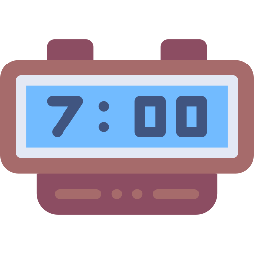 reloj digital Generic color fill icono