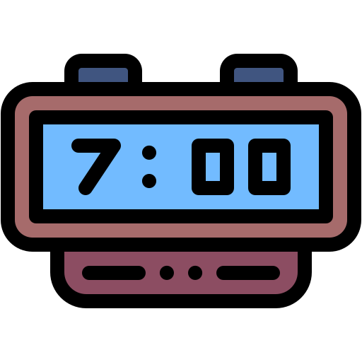digitaluhr Generic color lineal-color icon