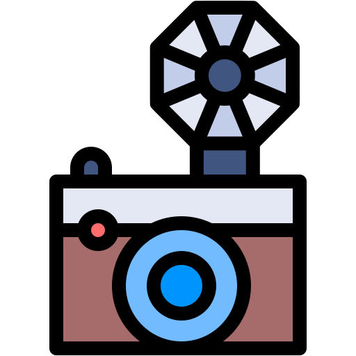 vecchia macchina fotografica Generic color lineal-color icona