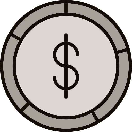 moneda Generic color lineal-color icono