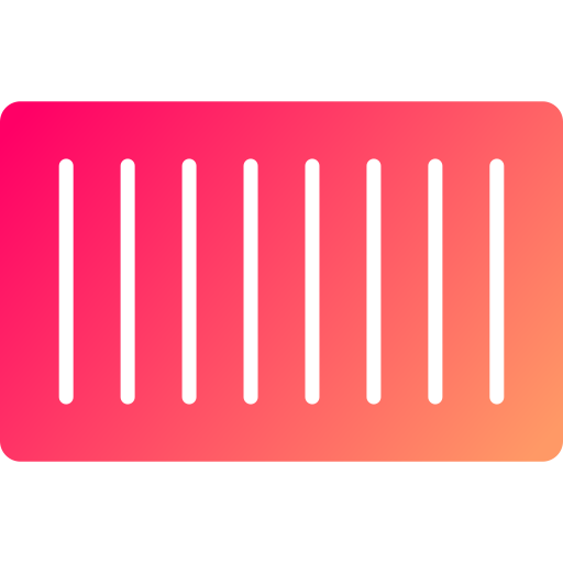 Barcode Generic gradient fill icon