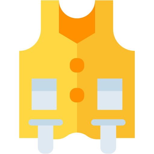 chaleco de pesca Generic color fill icono