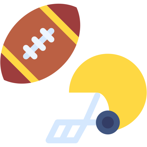 american football Generic color fill icon