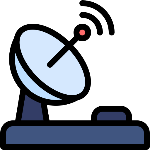 antena parabólica Generic color lineal-color icono