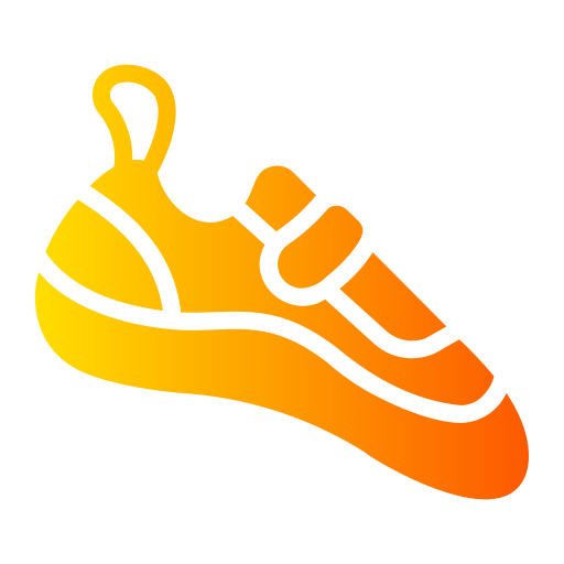 zapatos de escalada Generic gradient fill icono