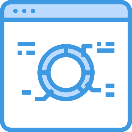 Data analytics itim2101 Blue icon