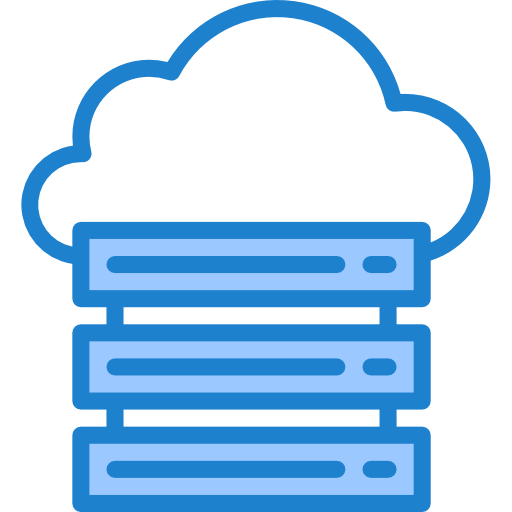 server cloud srip Blue icona
