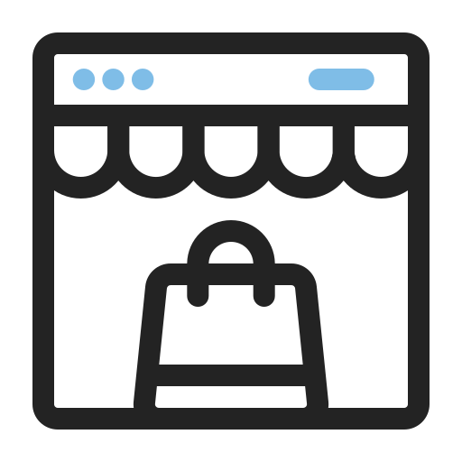 e-commerce Generic black outline icona