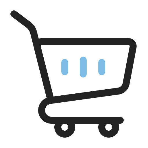 Shopping cart Generic black outline icon