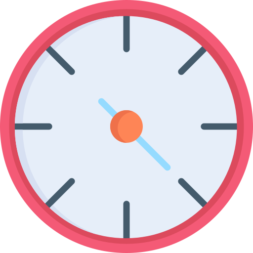 reloj Generic color fill icono