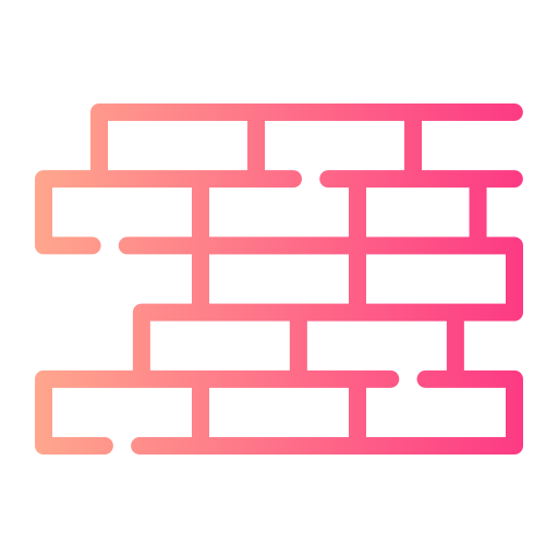 muro di mattoni Generic gradient outline icona
