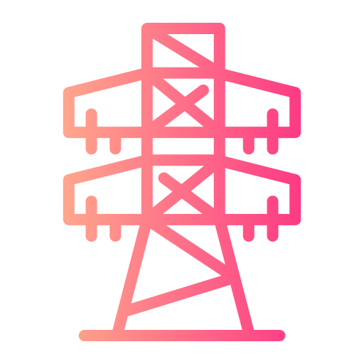 Electric tower Generic gradient fill icon