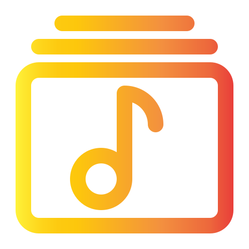 Music album Generic gradient outline icon