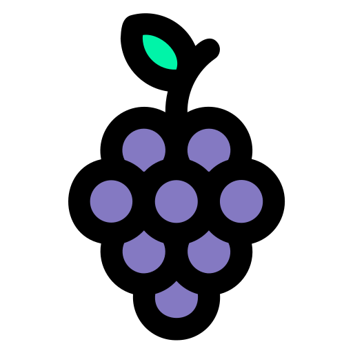 Grape Generic color lineal-color icon