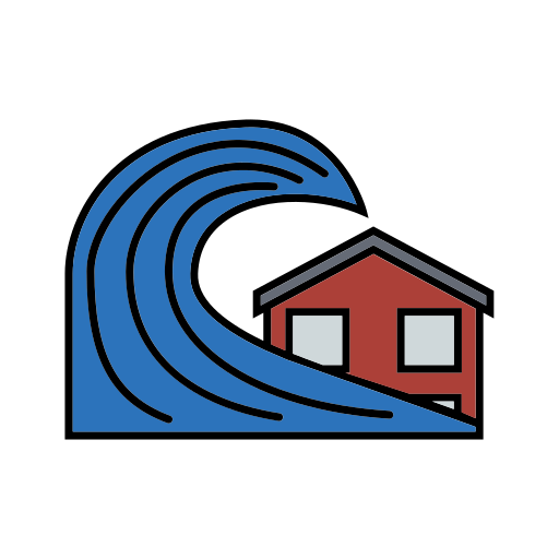 tsunami Generic color lineal-color icono