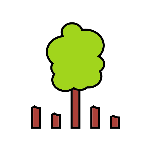 Вырубка леса Generic color lineal-color иконка