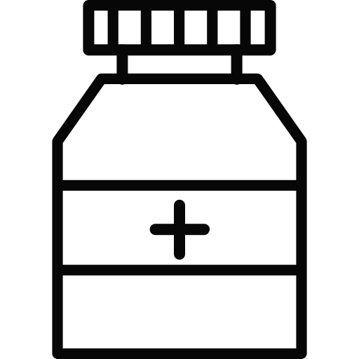 barattolo di medicina Generic black outline icona