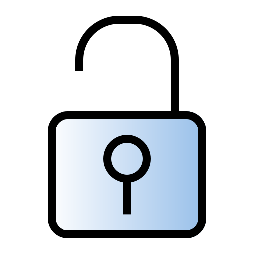 Locked Generic gradient lineal-color icon