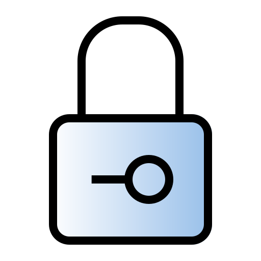 Locked Generic gradient lineal-color icon