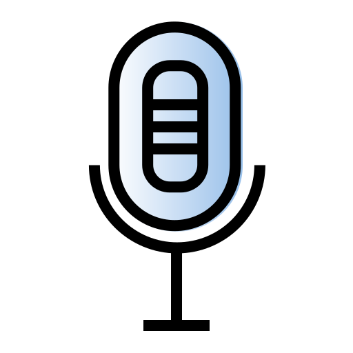 micrófono Generic gradient lineal-color icono