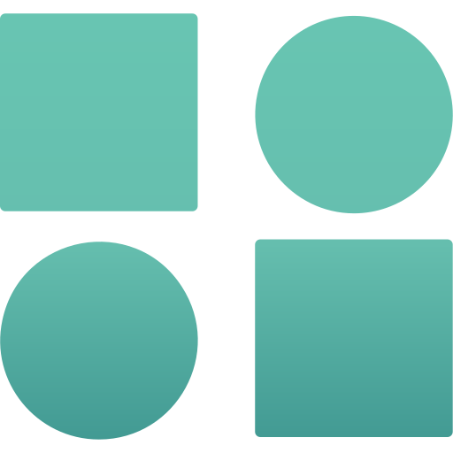 모양 Generic gradient fill icon