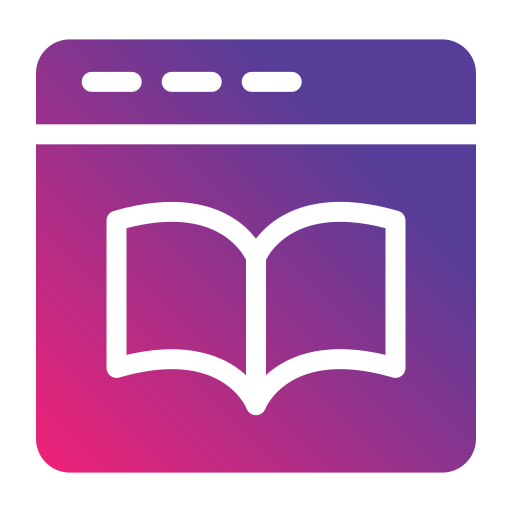 libro electronico Generic gradient fill icono