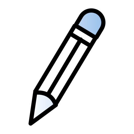 potlood Generic gradient lineal-color icoon