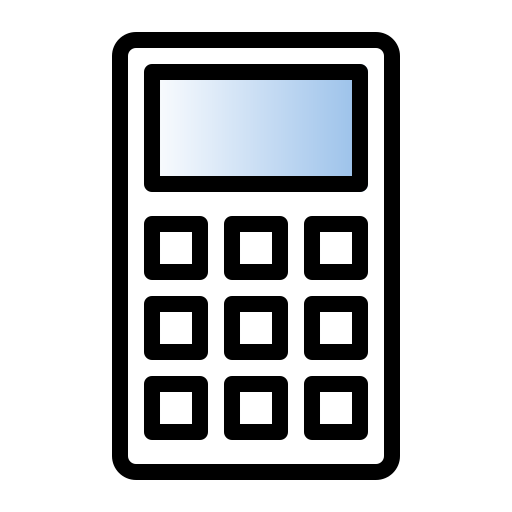 rekenmachine Generic gradient lineal-color icoon