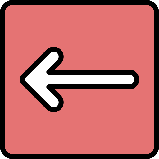 izquierda Generic color lineal-color icono