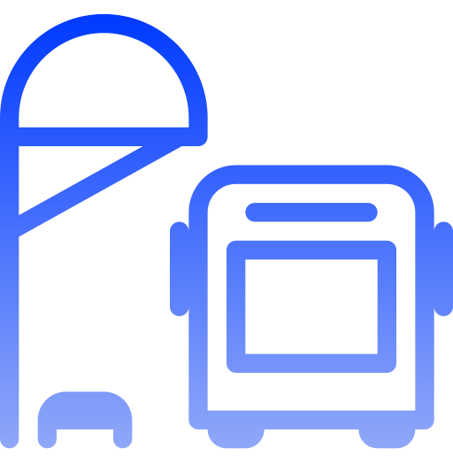 dworzec autobusowy Generic gradient outline ikona