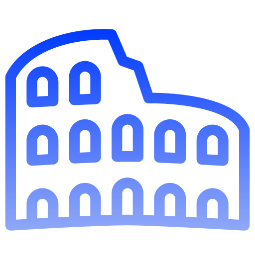 Colosseum Generic gradient outline icon