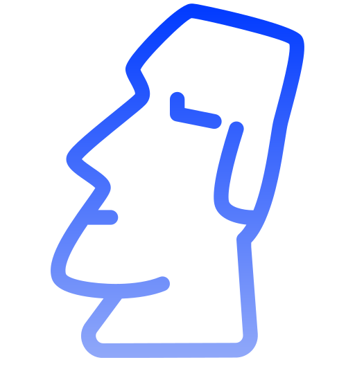 Easter Island Generic gradient outline icon