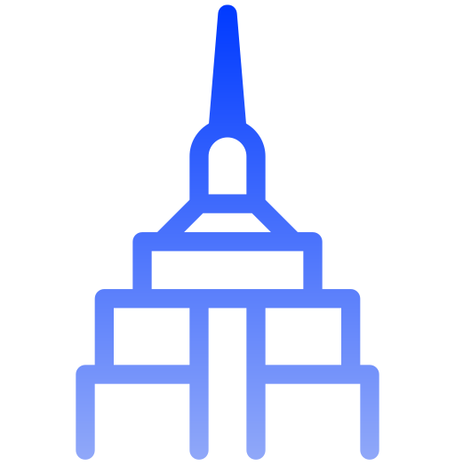 budynek imperium państwowego Generic gradient outline ikona