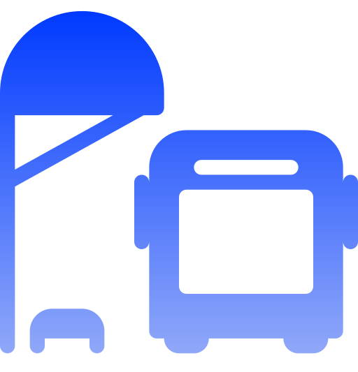 dworzec autobusowy Generic gradient fill ikona