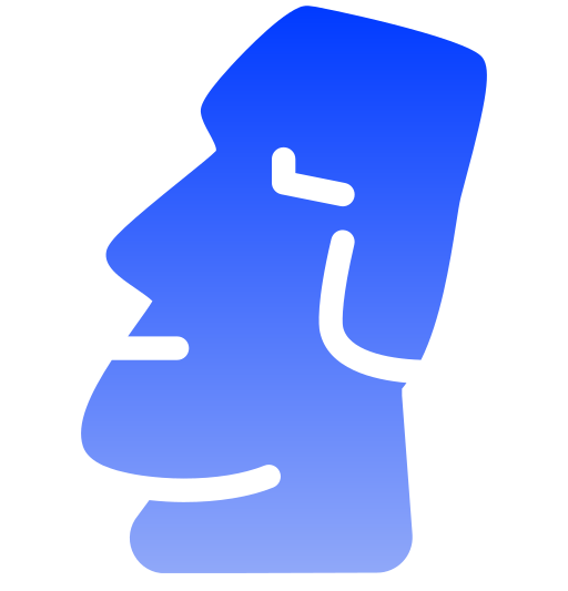 Easter Island Generic gradient fill icon