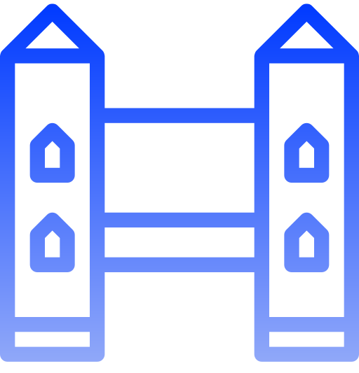 torenbrug Generic gradient outline icoon