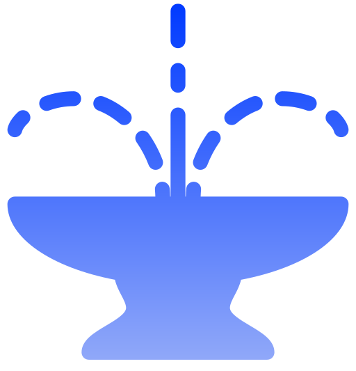 Fountain Generic gradient fill icon